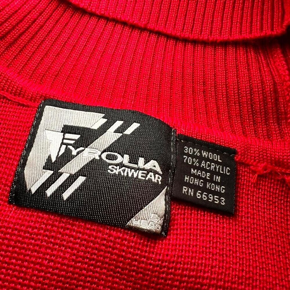 Vintage 80s Women's Wool Ski Sweater One Size - Picture 3 of 5